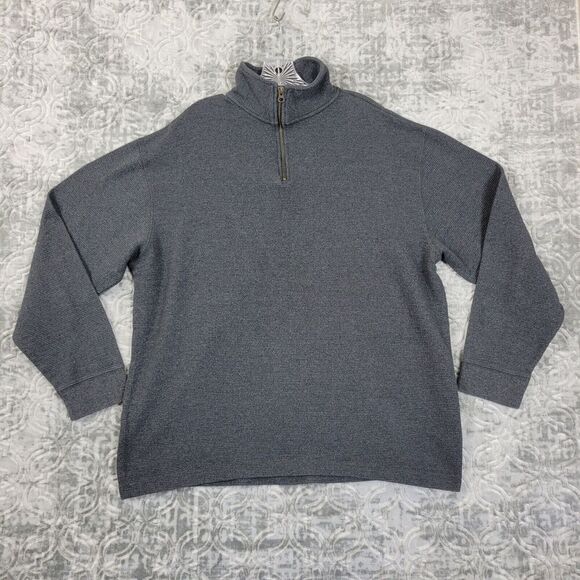 Red Head Sweatshirt Mens 2XL XXL Gray  1/4-Zip Heavy Charcoal Pullover - Picture 1 of 9